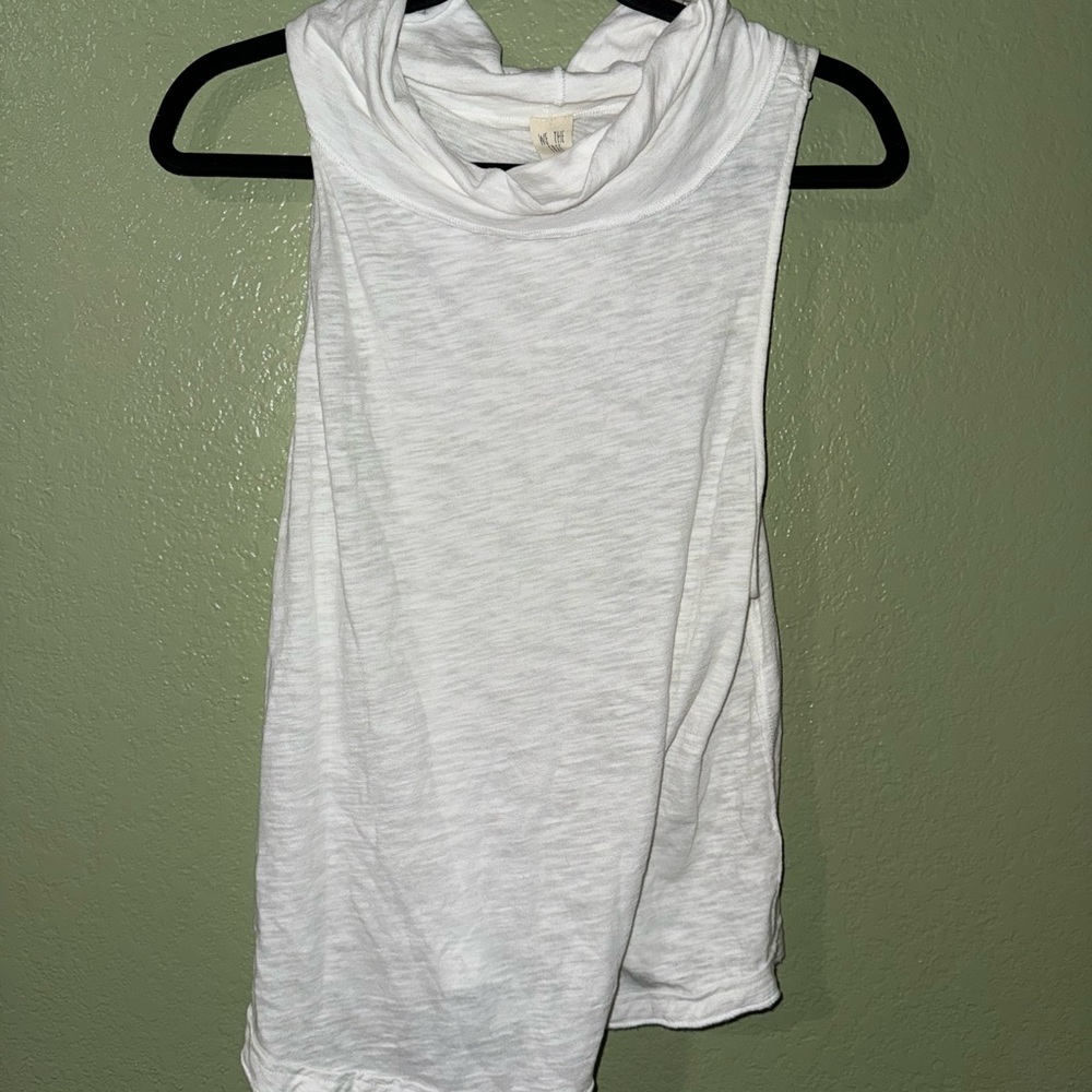 Free People We the Free Summer Thing Tank Top Cowl Neck Pullover Size M Boho